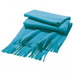 Farbiger Schal als Werbeartikel  Farbe hellblau