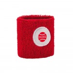 Elastisches Schweißband mit Logo bedruckt Farbe rot Ansicht mit Logo 1