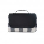Picknickdecke aus Fleece mit Griff für Transport, 180 g/m2 farbe schwarz zweite Ansicht