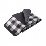 Picknickdecke aus Fleece mit Griff für Transport, 180 g/m2 farbe schwarz vierte Ansicht