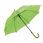 Farbiger Regenschirm für Werbung Farbe hellgrün Ansicht mit Logo 1