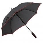 Eleganter Regenschirm mit farbigem Rand Farbe rot