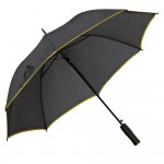 Eleganter Regenschirm mit farbigem Rand Farbe gelb
