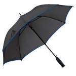Eleganter Regenschirm mit farbigem Rand Farbe köngisblau