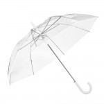 Durchsichtiger Regenschirm bedrucken Farbe weiß