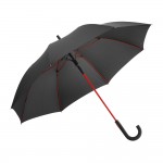 Widerstandsfähiger Schirm mit farbigen Rippen Farbe rot