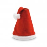 Mütze mit Weihnachtsmann in Polyester Farbe Rot