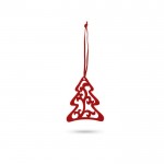 Fünf Filzdekoteile für Weihnachten Farbe rot sechste Ansicht