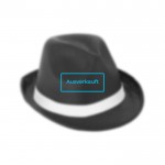 Hut mit sublimiertem Band Farbe schwarz weißes Band bedrucken