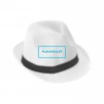 Hut mit sublimiertem Band Farbe weiß schwarzes Band