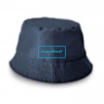 Günstige Basecap Mütze als Werbeartikel Farbe schwarz Ansicht mit Logo 2