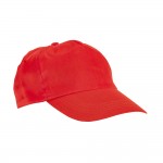 Klassische Kappe aus Polyester für Werbung Farbe rot