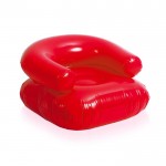 Bedruckter aufblasbarer Sessel Farbe rot erste Ansicht