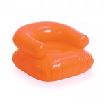 Bedruckter aufblasbarer Sessel Farbe orange erste Ansicht