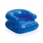 Bedruckter aufblasbarer Sessel Farbe blau erste Ansicht