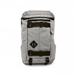 RPET-Rucksack mit versteckten Taschen und vielen Schleifen, 20 L farbe grau