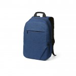 Rucksack aus 300D RPET, Frontfach mit Reißverschluss, 18 L farbe blau