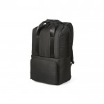 Rucksack aus recyceltem Polyester mit Laptopfach, 18 L farbe schwarz