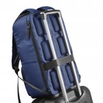 Rucksack aus recyceltem Polyester mit Laptopfach, 18 L farbe blau dritte Ansicht