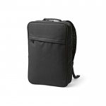 PC-Rucksack aus PU mit gepolstertem Rücken, 15,6 Zoll farbe schwarz