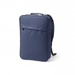 PC-Rucksack aus PU mit gepolstertem Rücken, 15,6 Zoll farbe blau