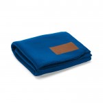 Ökologische RPET-Decke mit anpassbarem Patch, 180 g/m2 farbe blau