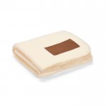 Ökologische RPET-Decke mit anpassbarem Patch, 180 g/m2 farbe beige
