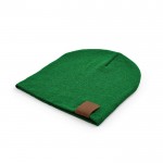 Mütze aus nachhaltigem RPET ideal für kalte Wintertage farbe dunkelgrün zweite Ansicht