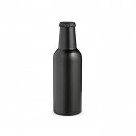 Flasche im Stil einer Bierflasche aus Edelstahl, 350 ml farbe schwarz