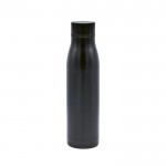 Flasche aus recyceltem Edelstahl mit Thermofunktion, 600 ml farbe schwarz