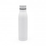 Flasche aus recyceltem Edelstahl mit Thermofunktion, 600 ml farbe weiß