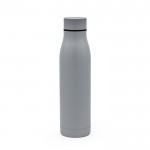 Flasche aus recyceltem Edelstahl mit Thermofunktion, 600 ml farbe silber