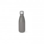 Flasche aus recyceltem Edelstahl mit mattem Finish, 400 ml farbe grau