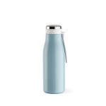 Flasche aus recyceltem Edelstahl in warmen Farben, 380 ml farbe pastellblau dritte Ansicht