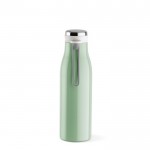 Flasche aus recyceltem Edelstahl mit Thermofunktion, 470 ml farbe pastelgrün zweite Ansicht
