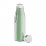 Flasche aus recyceltem Edelstahl mit Thermofunktion, 470 ml farbe pastelgrün vierte Ansicht