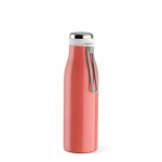 Flasche aus recyceltem Edelstahl mit Thermofunktion, 470 ml farbe lachsfarbig