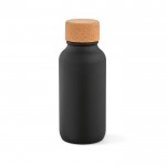 Flasche aus recyceltem Edelstahl mit mattem Finish, 500 ml farbe schwarz