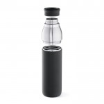 Flasche aus recyceltem Edelstahl, umwandelbar in 720-ml-Becher farbe schwarz dritte Ansicht