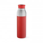 Flasche aus recyceltem Edelstahl, umwandelbar in 720-ml-Becher farbe rot