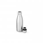 Glänzende Thermoflasche aus recyceltem Edelstahl, 400 ml farbe silber zweite Ansicht