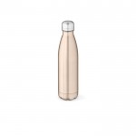 Glänzende Thermoflasche aus recyceltem Edelstahl, 400 ml farbe champagner
