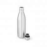 Glänzende Thermoflasche aus recyceltem Edelstahl, 800 ml farbe silber zweite Ansicht