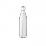 Glänzende Thermoflasche aus recyceltem Edelstahl, 800 ml farbe silber