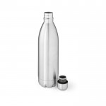 Glänzende Thermoflasche aus recyceltem Edelstahl, 1 L farbe silber zweite Ansicht