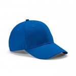 6-Panel-Kappe aus recycelter Baumwolle mit Metallschnalle, 280 g/m2 farbe blau