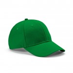 6-Panel-Kappe aus recycelter Baumwolle mit Metallschnalle, 280 g/m2 farbe grün