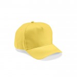 Cap aus recycelter Baumwolle mit Nackenverschluss, 280 g/m2 farbe gelb