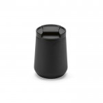 Thermobecher aus recyceltem Edelstahl, 350 ml farbe schwarz Ansicht von hinten