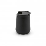 Thermobecher aus recyceltem Edelstahl, 350 ml farbe schwarz Ansicht von der Seite